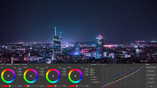 THE COLOR GRADING PANEL