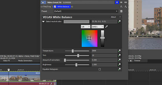 Step 2: White Balance FX