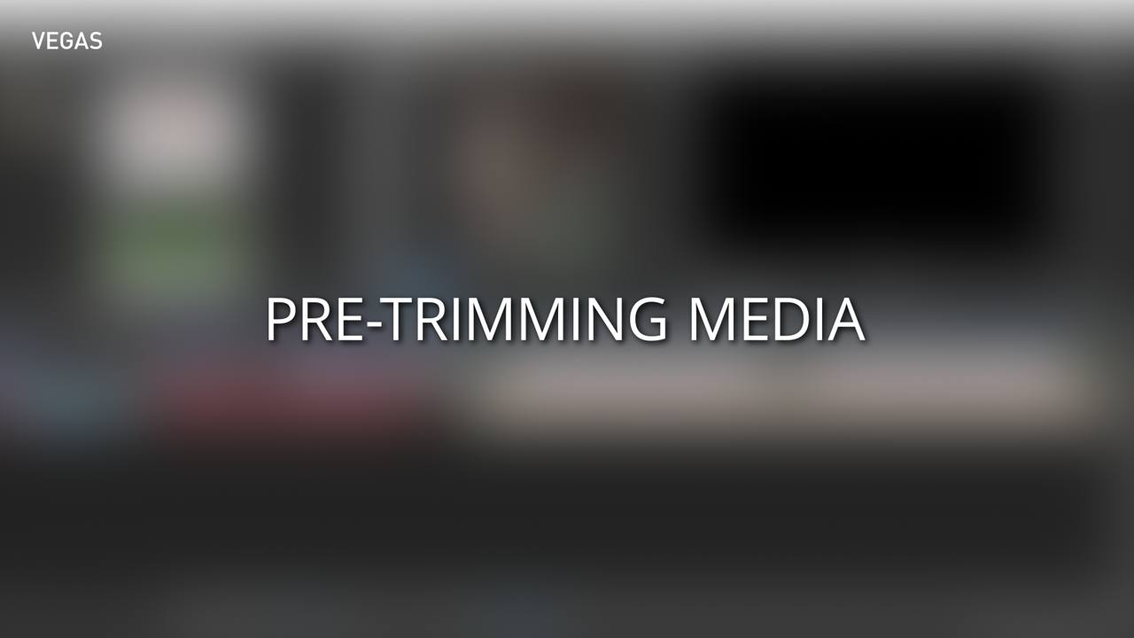 Pre-Trimming Media